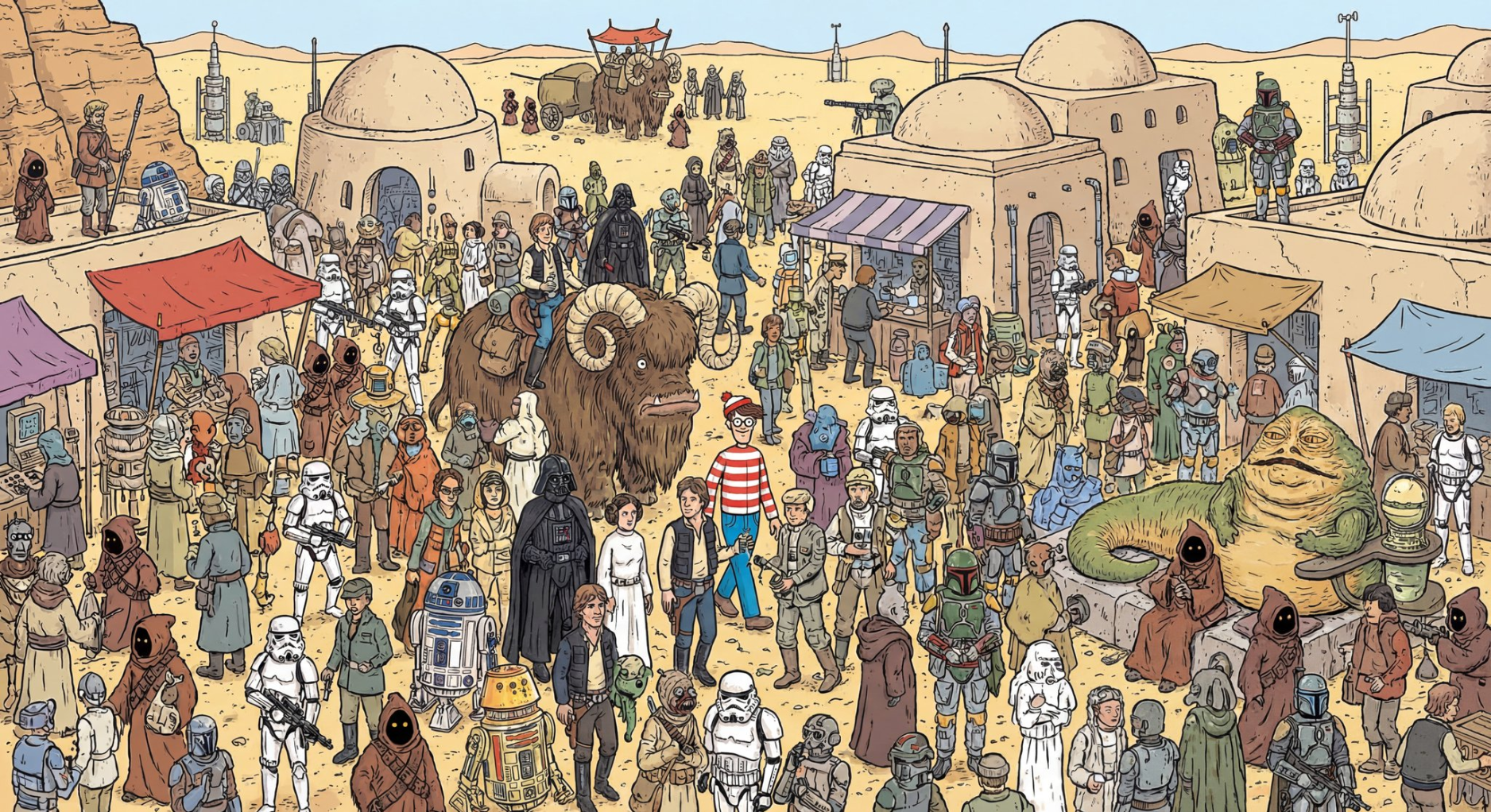 Star Wars "Where's Waldo" output