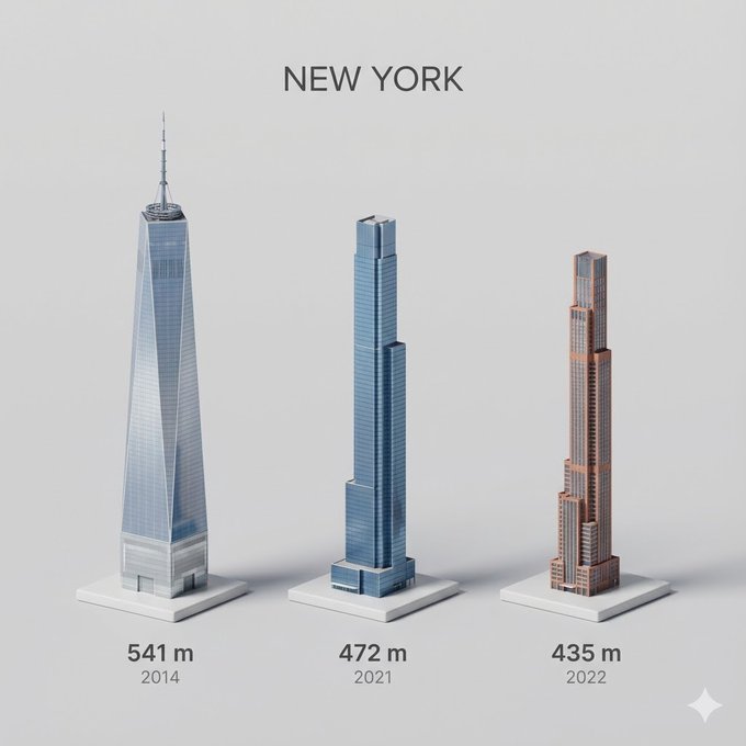City's Tallest Buildings 3D Cartoon View output
