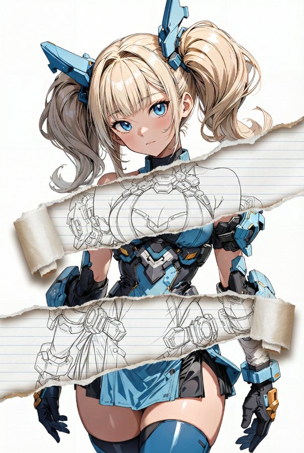 Torn Paper Art Effect output